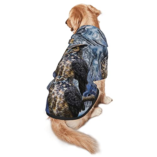 Haustier-Sweatshirt mit Kapuze, sitzender Baumzaun, mittelgroß und groß, für vier Jahreszeiten geeignet, für Hunde von EWMAR