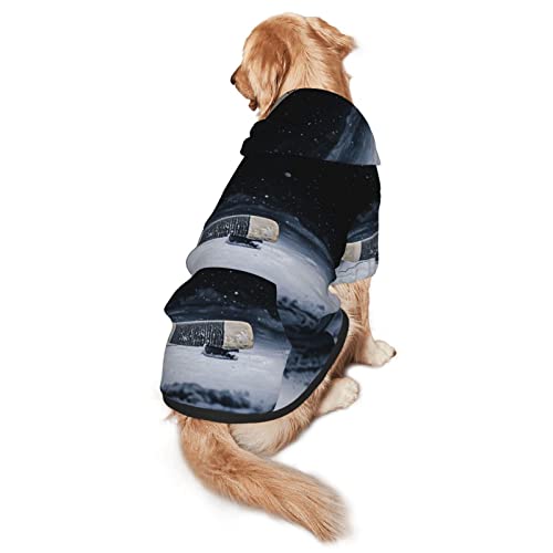 Hockey Stick Medium und Large Haustier Kapuzen-Sweatshirt Four Seasons Love Dog Sweatshirt Haustier Kleidung von EWMAR