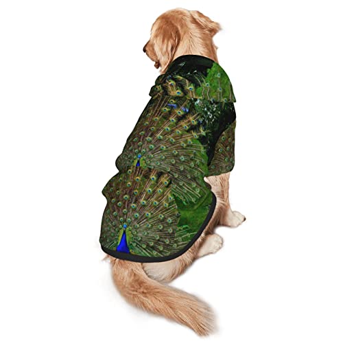 Peacocks Haustier-Sweatshirt mit Kapuze, Größe M und L, für vier Jahreszeiten von EWMAR