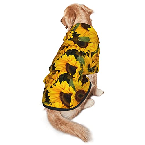 Sunflower Haustier-Sweatshirt mit Kapuze, Größe M und L, für vier Jahreszeiten von EWMAR