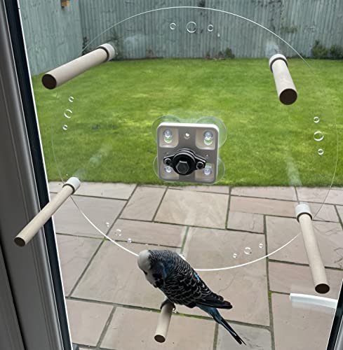 Drehbares Vogelsitz-Rad für kleine bis mittelgroße Vögel, 3 oder 5 Sitzstangen, 5 Sitzstangen von EWS PRODUCTS