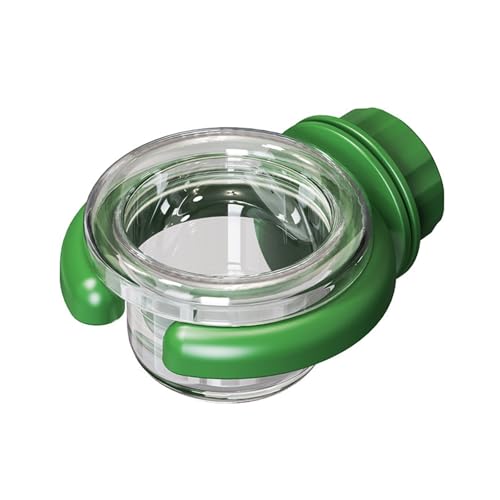 Bird Feeder Plastic Bird Water Bowl Cup cage Accessories Suitable for Parrots, Parakeets, Tiger Skin Parrots, and Cockatoos (Green Circle) von EWUYKMC