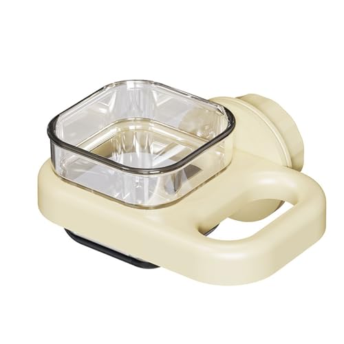 Bird Feeder Plastic Bird Water Bowl Cup cage Accessories Suitable for Parrots, Parakeets, Tiger Skin Parrots, and Cockatoos (White Square) von EWUYKMC