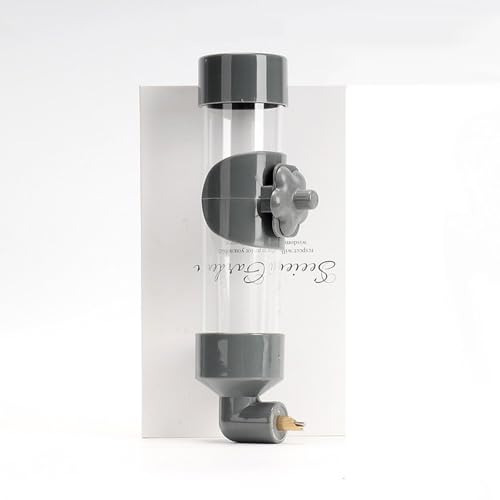 Bird Firing pin Biting Water Dispenser Automatic Feeder Suitable for Indoor and Outdoor Cages, pet Sparrows, Mountain Sparrows, and small Birds (Grey) von EWUYKMC