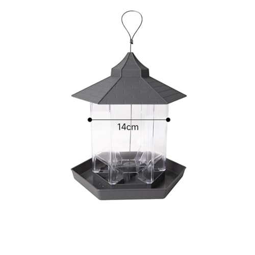 Bird Water Dispenser, Parrot Water Dispenser, Feeding Device Suitable for Indoor and Outdoor Cages, pet Sparrows, Mountain Sparrows, and small Birds (Grey) von EWUYKMC