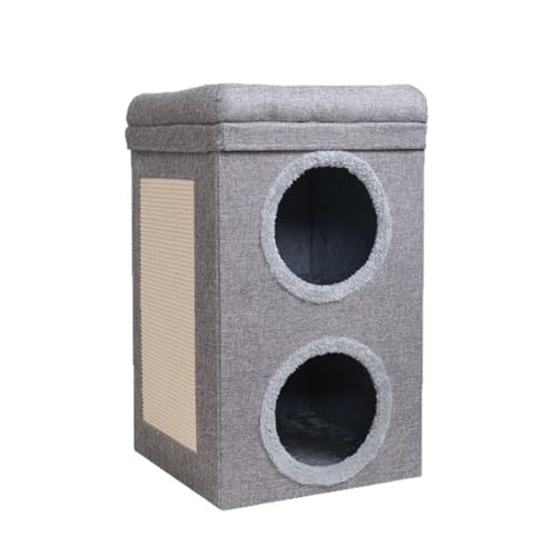Cat Nest Double Layer Foldable Four Season Universal Scratch Column Sisal Bucket Scratch Column -Three Layers of Gray Cat Nest Double Layer Foldable Four Season Universal Scratch Column Sisal Bucket Scratch Column -Three Layers of Gray von EWUYKMC
