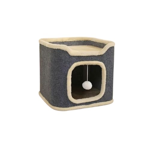 Fun Tree Hole Cat Villa Cat Scratch Board Multi Functional Cat Nest Scratch Column Sisal Bucket Scratch Column - First Floor von EWUYKMC