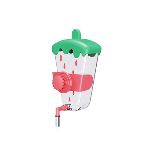 Parrot Bird Water Dispenser Automatic Feeding Needle Water Bottle Bird Hanging Feeding Device Splash Proof Water Dispenser Water Dispenser (Pink) von EWUYKMC