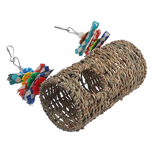 EXAOMBLE Stroh Vogel Schaukel Spielzeug Papagei Zubehör Papagei Schaukel Für Wohnkultur Vogel Versorgung 1 Set von EXAOMBLE
