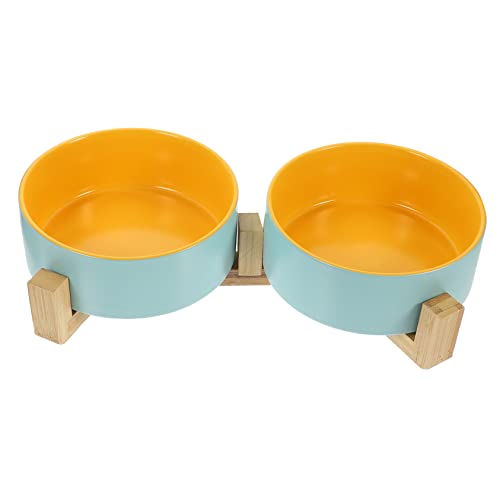 EXAOMBLE 1 Set Pethope Schaltenschaft Peth Double Schüssel Feeder -fütterungsschale Haustier -fütterungszubehör von EXAOMBLE