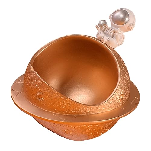 EXAOMBLE 1 Stück Hamsternest klein Betthamster Hamsterkühlung Meerschweinchen Astronaut Home Decor wohnungseinrichtung hausdeko Space Saver Haustierbedarf Hamsterkäfig Harz Golden von EXAOMBLE
