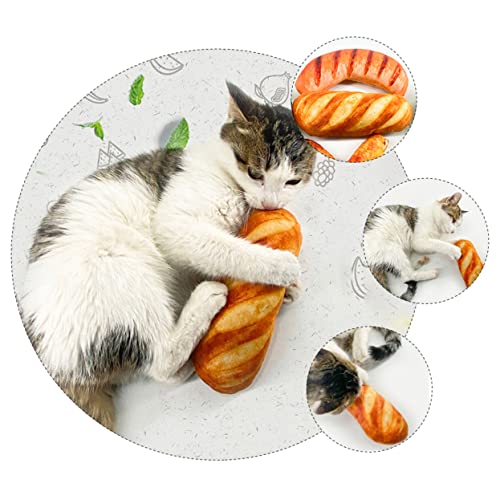 EXAOMBLE 1 Stück Katzenminzenbrot interaktives katzenspielzeug Interactive cat Toy Katzenspielzeug mit Sound Funny Toys lustige Katze Liebenswert Plüschspielzeug Interaktions-Katzen-Teaser von EXAOMBLE