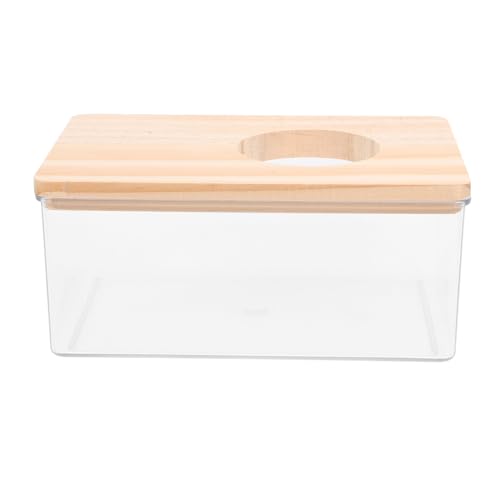 EXAOMBLE 1 Stück Schachtel Sandbad Für Hamster Hamsterbad Transparent Chinchilla-badehaus Sandbadhaus Für Hamster Nagetier Hamster Töpfchen Haustier Hamster Sand Badezimmer Klein Ort Acryl von EXAOMBLE