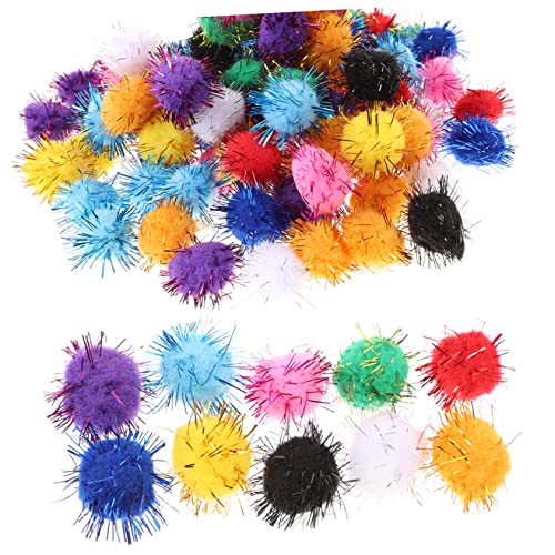 EXAOMBLE 100 Stück Bastel Pompons Flauschige Bälle für Kreative DIY Dekorationen Katzen und Schulprojekte Farben Gemischt EXAOMBLE 100 Stück Bastel Pompons Flauschige Bälle für Kreative DIY Dekorationen Katzen und Schulprojekte Farben Gemischt von EXAOMBLE