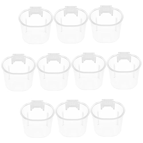 EXAOMBLE 10Stücke Teiliges Vogelfutter und Wasserspender für Papageien Praktische Hängeschalen für Reinigen für Tauben und Andere Haustiervögel EXAOMBLE 10Stücke Teiliges Vogelfutter und Wasserspender für Papageien Praktische Hängeschalen für Reinigen für Tauben und Andere Haustiervögel von EXAOMBLE