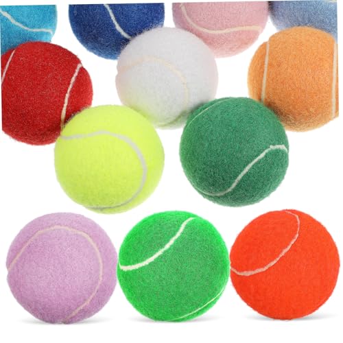 EXAOMBLE 12 Stück Teiliges Hundetennisball aus Robustem mit Tragetasche als Trainings für Welpen Kleine und Große Hunde zur Bewegung und Beschäftigung EXAOMBLE 12 Stück Teiliges Hundetennisball aus Robustem mit Tragetasche als Trainings für Welpen Kleine und Große Hunde zur Bewegung und Beschäftigung von EXAOMBLE