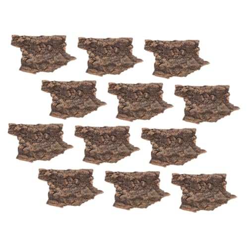 EXAOMBLE 12 Stücke Reptil Rinde Hintergrund Plattform Für Terrarien Aquarium Dekoration Schlange Terrarium Rinde Für Reptilien Für von EXAOMBLE