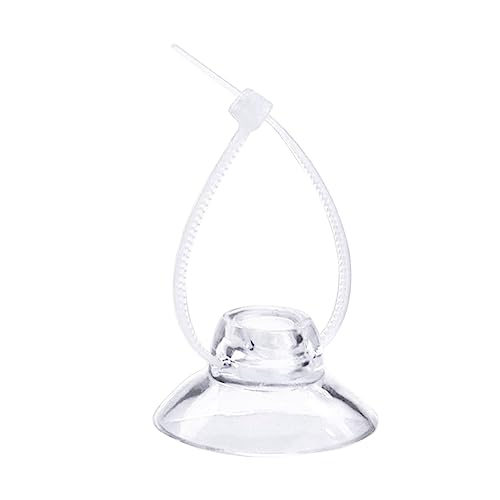 EXAOMBLE 16Stücke Saugnäpfe Haken Transparente Halter für Badezimmer Kunststoff für Poster Tags und Leichte Dekorationen von EXAOMBLE