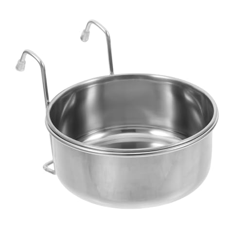 EXAOMBLE 1Satz Edelstahl Haustier Trinkschüssel Spezielle Futterschale Für Hunde Und Katzen Hängende Futterschüssel Mit Einem Für Wasser Und Futter rutschfest EXAOMBLE 1Satz Edelstahl Haustier Trinkschüssel Spezielle Futterschale Für Hunde Und Katzen Hängende Futterschüssel Mit Einem Für Wasser Und Futter rutschfest von EXAOMBLE