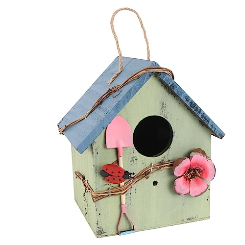 EXAOMBLE 1Stück Hängendes Vogelhaus aus Holz Handgefertigtes für Garten Langlebig für Vogelnistkasten Außen EXAOMBLE 1Stück Hängendes Vogelhaus aus Holz Handgefertigtes für Garten Langlebig für Vogelnistkasten Außen von EXAOMBLE