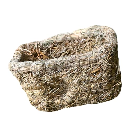 EXAOMBLE 1Stück Handgewebtes Haustierbett aus Stroh mit Doppelloch Design Schlafhaus und Spielplatz für Kleine Haustiere Wie Chinchilla und Meerschweinchen EXAOMBLE 1Stück Handgewebtes Haustierbett aus Stroh mit Doppelloch Design Schlafhaus und Spielplatz für Kleine Haustiere Wie Chinchilla und Meerschweinchen von EXAOMBLE