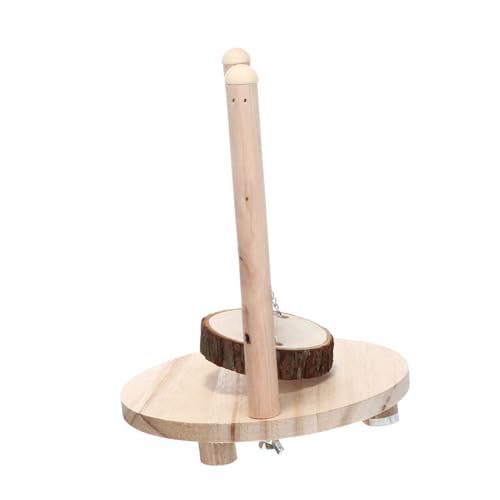 EXAOMBLE Bequeme Holzschaukel für Hamster und Kleintiere Stabile Hängematte aus Natürlichem Holz Geeignet für Käfige Fördert Balance und Koordination für Papageien und Meerschweinchen von EXAOMBLE