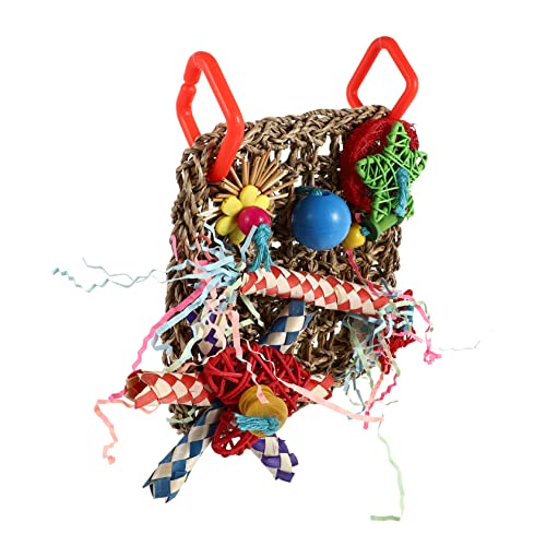 EXAOMBLE 1stück Papageien-kauspielzeug Aus Geflochtenem Material Buntes Interessantes Biss-Spielzeug Für Käfige Für Nymphensittiche Und Andere Vögel EXAOMBLE 1stück Papageien-kauspielzeug Aus Geflochtenem Material Buntes Interessantes Biss-Spielzeug Für Käfige Für Nymphensittiche Und Andere Vögel von EXAOMBLE