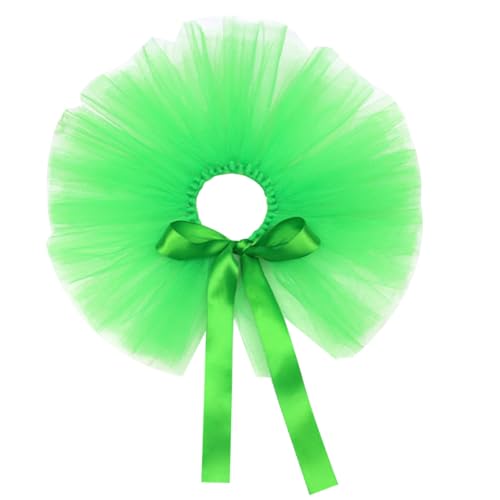 EXAOMBLE 1stück Hundekleid Tüllrock Für Feste Elegantes Party-Outfit Für Hunde Atmungsaktives Material Grünes Design Für Geburtstagsfeiern Und Hochzeiten Stylisches von EXAOMBLE