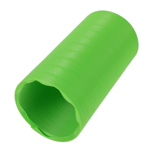 EXAOMBLE 1Stück Teleskop Hamster Tunnel für Kleintiere Faltbares Grün für Hamster Frettchen und Meerschweinchen Platzsparend und Unterhaltsam für Haustiere von EXAOMBLE