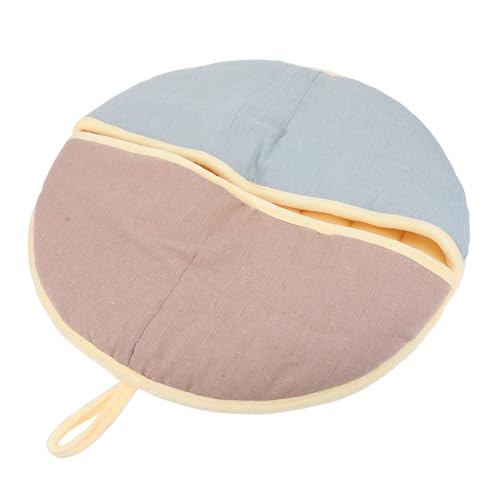 EXAOMBLE 1Stück Tragbarer Katzen Schlafsack für Winter Komfortables Haustierbett aus Weichem Baumwoll Pastellblau für Katzen und Kleine Langlebig und Kratzfest von EXAOMBLE