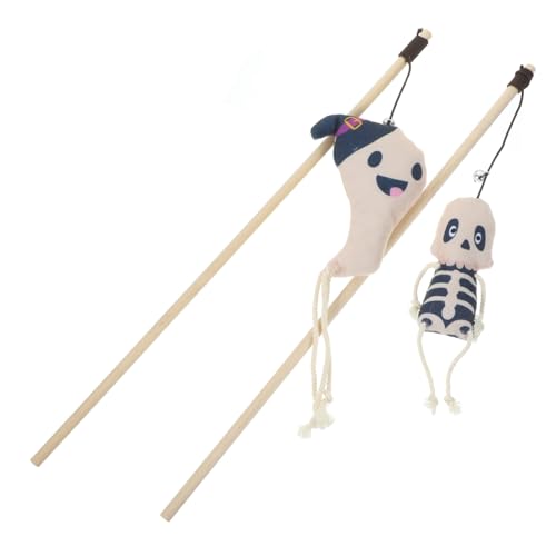 EXAOMBLE 2 STÜCK Katzeninteraktive Spielzeuge Halloween Plüsch Katzenangel mit Geist Sicheres Katzenspielzeug für Selbstspiel und Interaktion für Haustiere EXAOMBLE 2 STÜCK Katzeninteraktive Spielzeuge Halloween Plüsch Katzenangel mit Geist Sicheres Katzenspielzeug für Selbstspiel und Interaktion für Haustiere von EXAOMBLE