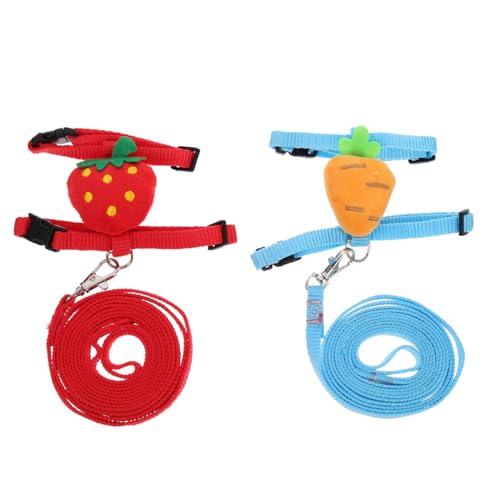 EXAOMBLE 2sätze Verstellbares Kaninchengeschirr Set Mit Leine Niedliches Design Für Katzen Und Kleine Haustiere Für Outdoor-aktivitäten Und Robust Und Bequem Zufälliger Stil EXAOMBLE 2sätze Verstellbares Kaninchengeschirr Set Mit Leine Niedliches Design Für Katzen Und Kleine Haustiere Für Outdoor-aktivitäten Und Robust Und Bequem Zufälliger Stil von EXAOMBLE