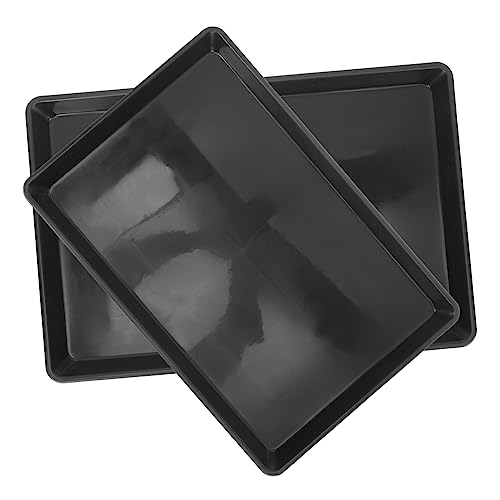 EXAOMBLE 2 Stück Sittich Toilettenschüssel Coop Hunde-PIPI-pad Hundebox Tablett Pfannen Für Hundekisten Kleines Hundekistentablett Ablage Für Hundetöpfchen Hundehütte Black Plastik EXAOMBLE 2 Stück Sittich Toilettenschüssel Coop Hunde-PIPI-pad Hundebox Tablett Pfannen Für Hundekisten Kleines Hundekistentablett Ablage Für Hundetöpfchen Hundehütte Black Plastik von EXAOMBLE