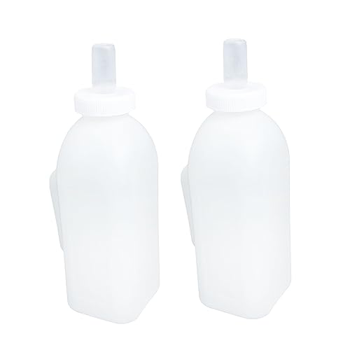EXAOMBLE 2 Stück Stillflasche für Haustiere kälberflasche Kälbermilchflasche Futterspender Krankenschwester flüssig milchkännchen Säuglingsflasche für Kalb Babyflasche aus Silikon Kieselgel von EXAOMBLE