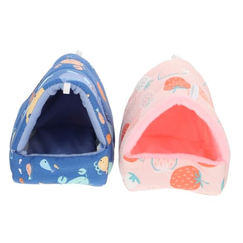 EXAOMBLE 2 Stück Warmes Hamsterbett aus Baumwolle für Kleintiere für Chinchillas und Meerschweinchen Gemütliches Winternest Rosa Erdbeer und Ozeanwelt Design EXAOMBLE 2 Stück Warmes Hamsterbett aus Baumwolle für Kleintiere für Chinchillas und Meerschweinchen Gemütliches Winternest Rosa Erdbeer und Ozeanwelt Design von EXAOMBLE