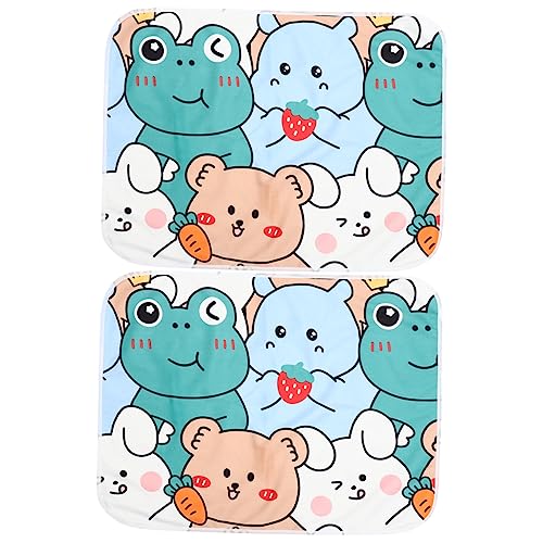 EXAOMBLE 2 Stück Waschbare Haustierkäfigeinlagen, Kleine Haustier-PIPI-Pads, Hamster-trainingspads, Pee-Pads von EXAOMBLE