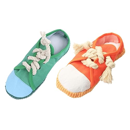 EXAOMBLE 2stücke Hundeschuhe Kauspielzeug Für Hunde Welpen Schuhe Quietschende Haustierspielzeuge Beißschuhe Pet Spielzeug Zur Beschäftigung Und Training EXAOMBLE 2stücke Hundeschuhe Kauspielzeug Für Hunde Welpen Schuhe Quietschende Haustierspielzeuge Beißschuhe Pet Spielzeug Zur Beschäftigung Und Training von EXAOMBLE