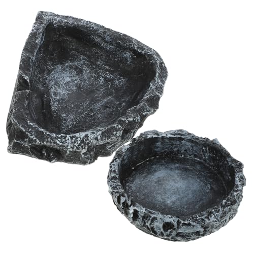 EXAOMBLE 2Stücke Reptilien Wasserschale Durable Futter und Trinkschale für Schildkröten Echsen und Schlangen für Terrarien Klein Reinigen und EXAOMBLE 2Stücke Reptilien Wasserschale Durable Futter und Trinkschale für Schildkröten Echsen und Schlangen für Terrarien Klein Reinigen und von EXAOMBLE