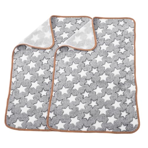 EXAOMBLE 2pcs Haustierdecke Für Katzen Waschbare Katzendecke Fleece Welpendecke Weiche Plüsch Reversible Wurfschutz Für Bettcouch -Auto -Sofa von EXAOMBLE