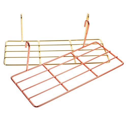 EXAOMBLE 2pcs Nymphensittich Papagei Barsch Plattform Steht Für Käfig Vogel Playstand Papagei Zubehör Robuste Metall Konstruktion von EXAOMBLE