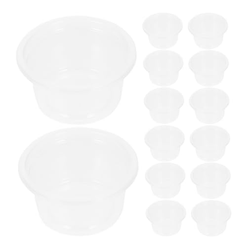 EXAOMBLE 30 Stück Futter- Und Wasserbox Für Reptilien Reptilienbecher Futternapf Für Reptilien Zubehör Für Geckobecken Wassernapf Für Reptilien Gecko Water Bowl Gecko-Becher Abs Transparent von EXAOMBLE