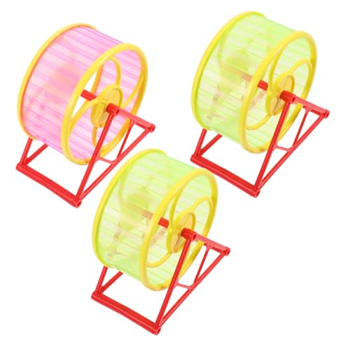 EXAOMBLE Spielzeug Für Jungen Und Mädchen Hamster-übungs- Und Sportspielzeug Haustier-Rad Spielzeug Haustier-Rad Zufällige Farbe von EXAOMBLE