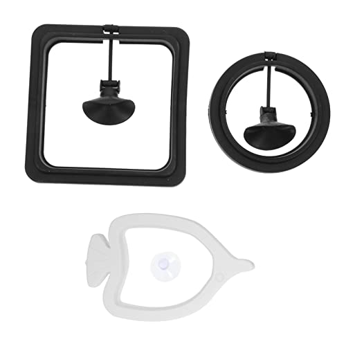 EXAOMBLE Fischfütterungskreise 3-teilig Schwimmender Futterspender Spill-Design Aquarium-futterspender Aquarium-zubehör von EXAOMBLE