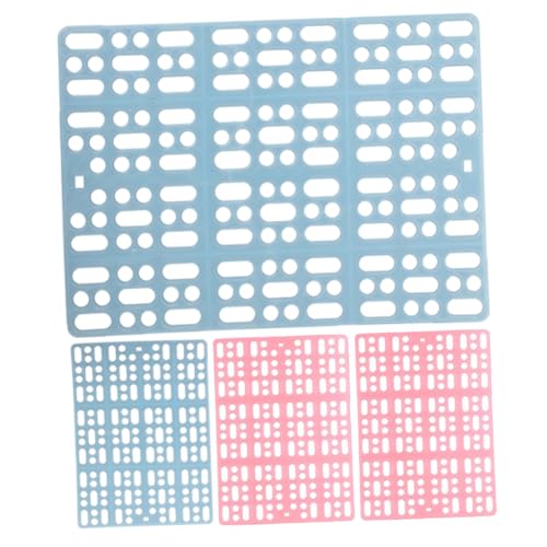 EXAOMBLE 4Stücke Kaninchenmatte aus Kunststoff für Käfige Quadratische Bodenmatte mit Löchern für Kleine Haustiere Wie und Meerschweinchen von EXAOMBLE