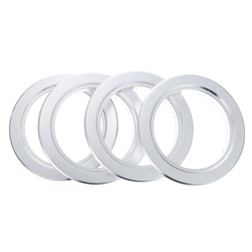 EXAOMBLE 4er-Box Anti- Für Zuchtbox Loch Schutz Verschachtelung Nest Zubehör Zuchtkoffer Anti-Biss-Ring Aluminium Silver von EXAOMBLE