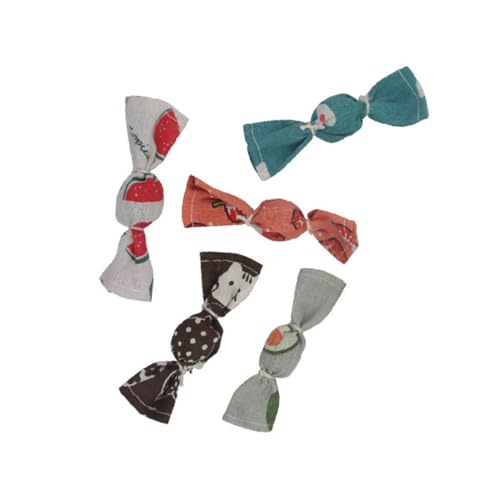 EXAOMBLE 5 Stück Kreatives Interaktives Katzenspielzeug Bunte Bonbonformige Kaumolartoys mit Glocken für Katzen zur Spielverhaltens Stressbewältigung EXAOMBLE 5 Stück Kreatives Interaktives Katzenspielzeug Bunte Bonbonformige Kaumolartoys mit Glocken für Katzen zur Spielverhaltens Stressbewältigung von EXAOMBLE