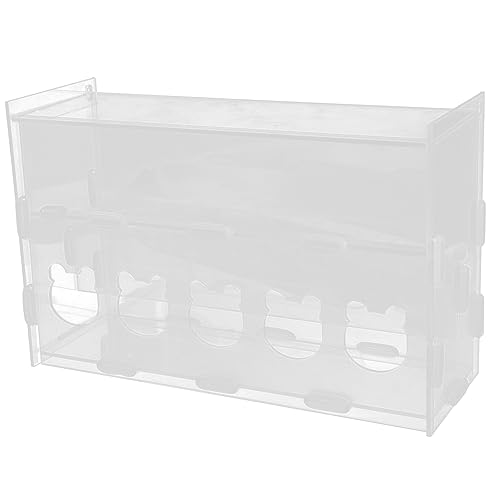 EXAOMBLE Automatischer Futterautomat für Rutin Hühner Transparente Futterbox Mehrzweck Hühnerfütterer aus Robustem für Geflügel Papageien und Platzsparendes Design EXAOMBLE Automatischer Futterautomat für Rutin Hühner Transparente Futterbox Mehrzweck Hühnerfütterer aus Robustem für Geflügel Papageien und Platzsparendes Design von EXAOMBLE