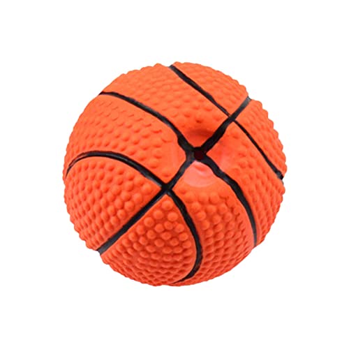 EXAOMBLE Basketball Förmiges Kauspielzeug für Hunde Quietschendes Interaktives aus Naturkautschuk für Gesunde Kaugewohnheiten und Emotionale Bindung EXAOMBLE Basketball Förmiges Kauspielzeug für Hunde Quietschendes Interaktives aus Naturkautschuk für Gesunde Kaugewohnheiten und Emotionale Bindung von EXAOMBLE