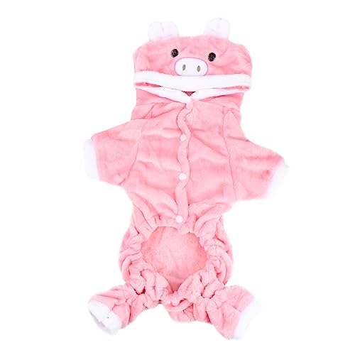 EXAOMBLE Cartoon Winter Pet Coat Für Hunde Und Katzen Warmes Und Stylisches Kostüm Aus Weichem Fleece Für Partys Und Fotoshootings Pinkes Schwein Design EXAOMBLE Cartoon Winter Pet Coat Für Hunde Und Katzen Warmes Und Stylisches Kostüm Aus Weichem Fleece Für Partys Und Fotoshootings Pinkes Schwein Design von EXAOMBLE