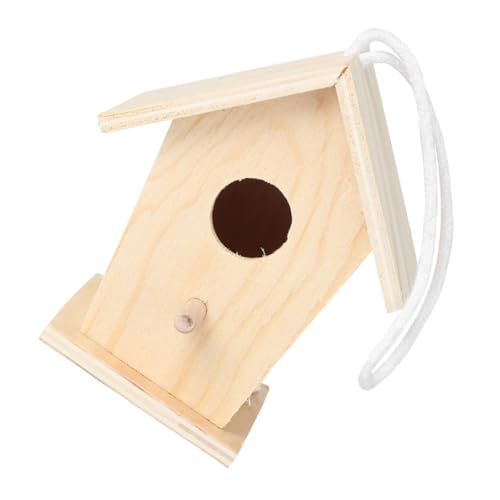 EXAOMBLE DIY Vogelhaus Bausatz aus Holz Handgemachtes Mini mit Juteseil für Kreative Bastelprojekte zur Dekoration für Kunstliebhaber EXAOMBLE DIY Vogelhaus Bausatz aus Holz Handgemachtes Mini mit Juteseil für Kreative Bastelprojekte zur Dekoration für Kunstliebhaber von EXAOMBLE